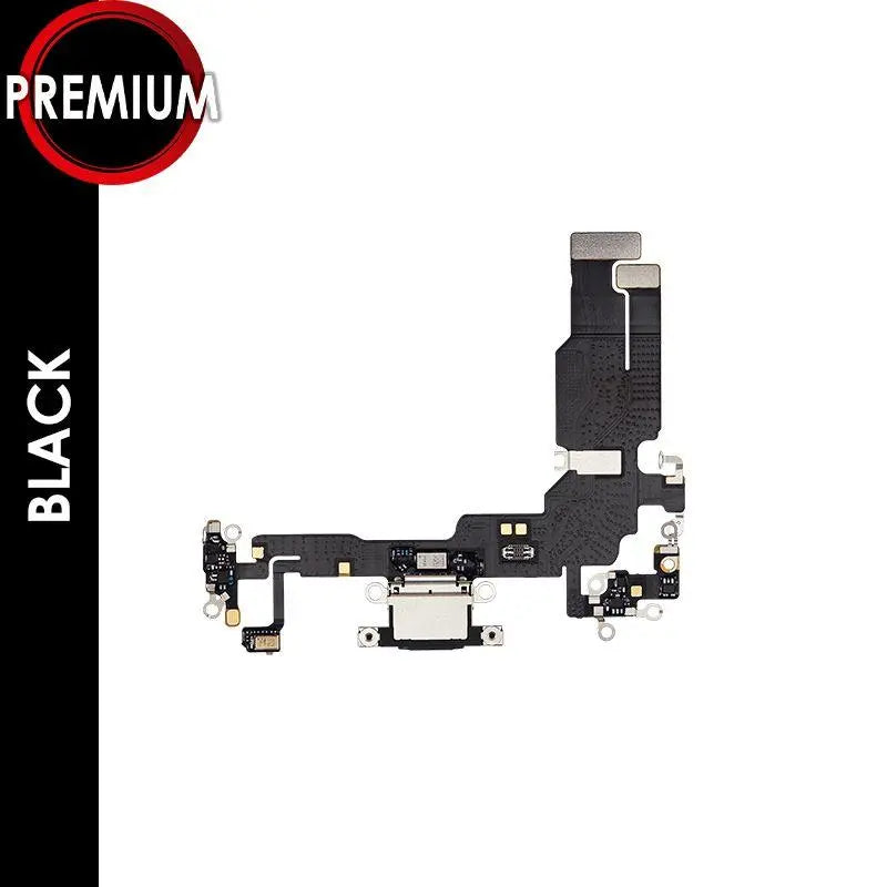 CHARGING PORT FLEX CABLE COMPATIBLE FOR IPHONE 15 (BLACK) Texas Cellular