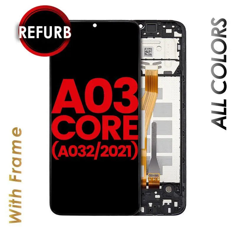 LCD ASSEMBLY WITH FRAME FOR GALAXY A03 CORE (A032 / 2021) Texas Cellular