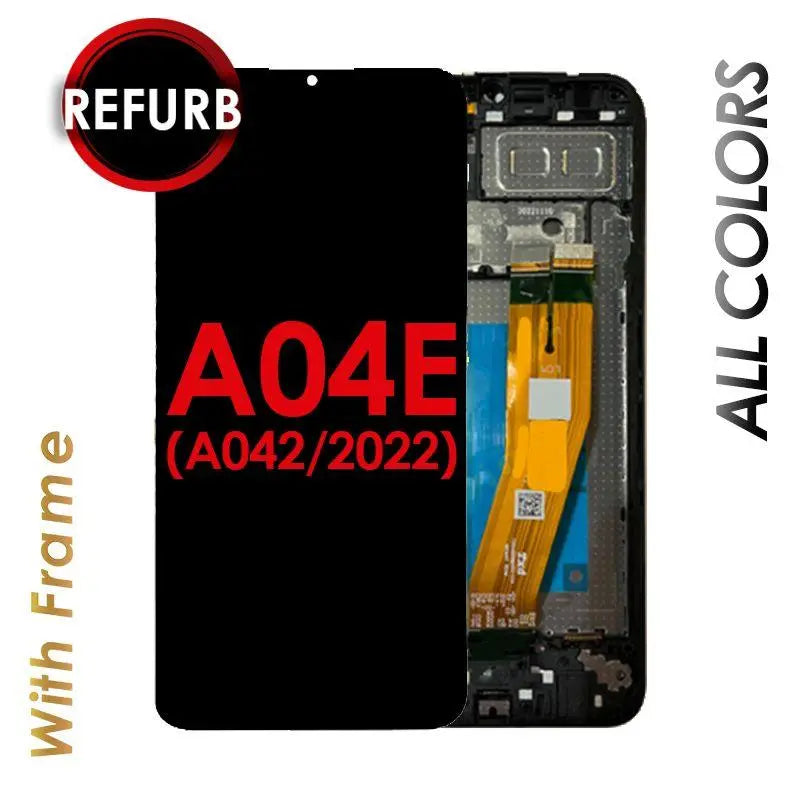 LCD ASSEMBLY WITH FRAME FOR SAMSUNG GALAXY A04E (A042 / 2022) Texas Cellular