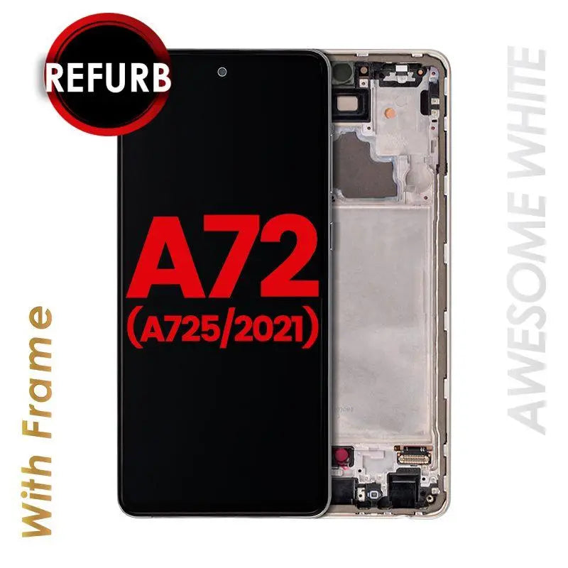 OLED ASSEMBLY WITH FRAME FOR SAMSUNG A72 (A725 / 2021) Texas Cellular