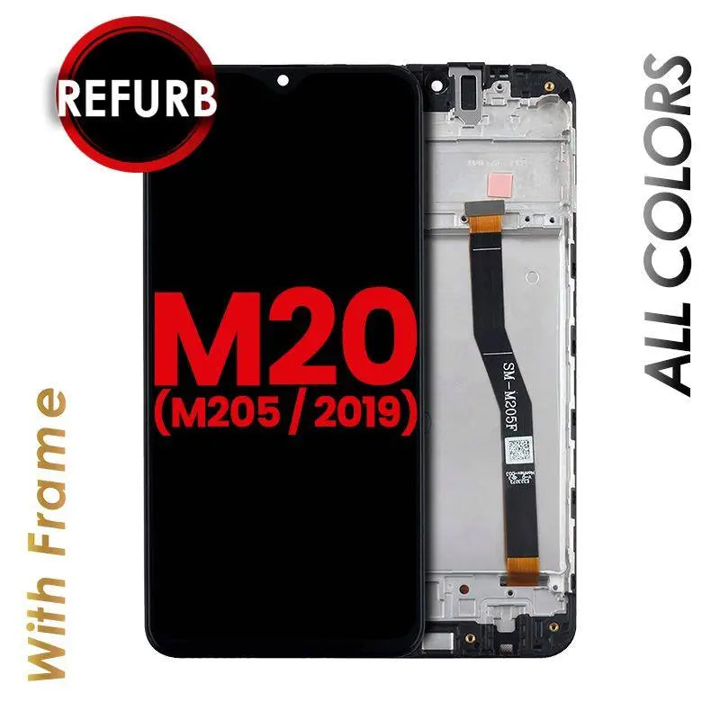 OLED ASSEMBLY WITH FRAME FOR SAMSUNG GALAXY M20 Texas Cellular