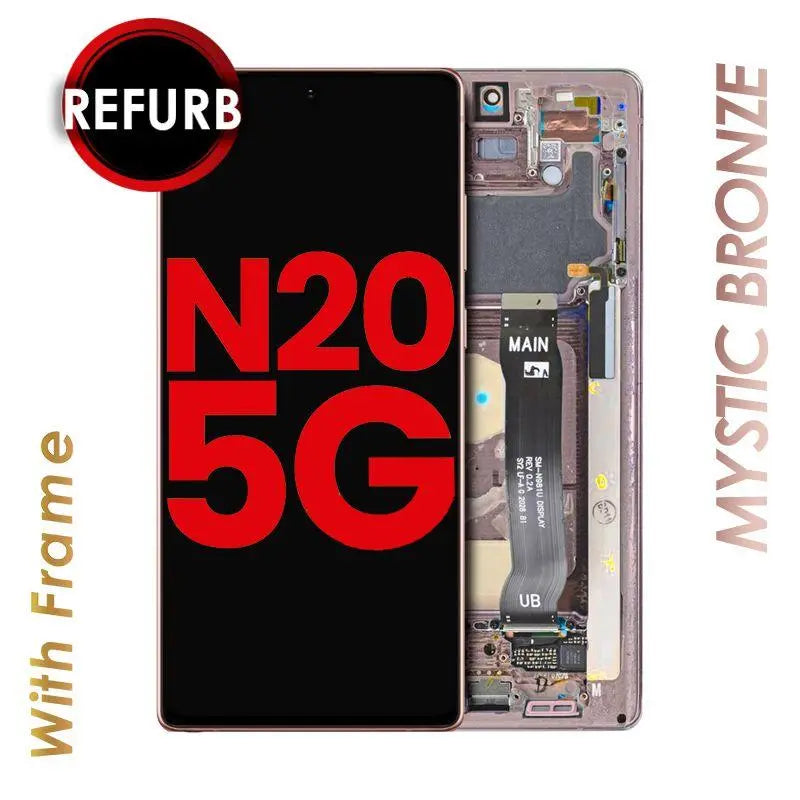 OLED ASSEMBLY WITH FRAME FOR SAMSUNG NOTE 20 5G Texas Cellular