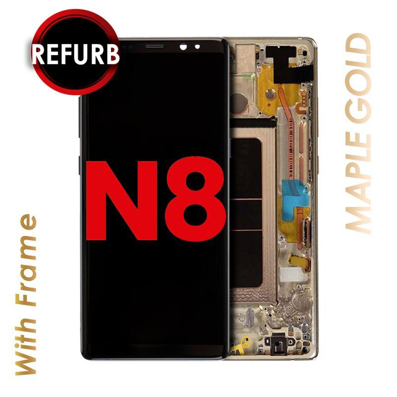 OLED ASSEMBLY WITH FRAME COMPATIBLE FOR SAMSUNG NOTE 8