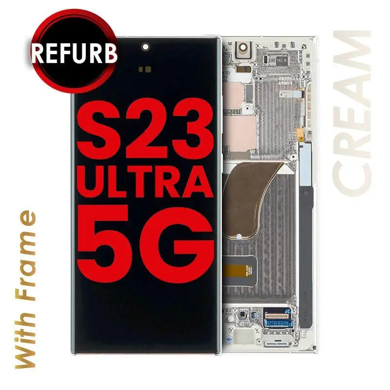 OLED ASSEMBLY WITH FRAME FOR SAMSUNG GALAXY S23 ULTRA 5G Texas Cellular