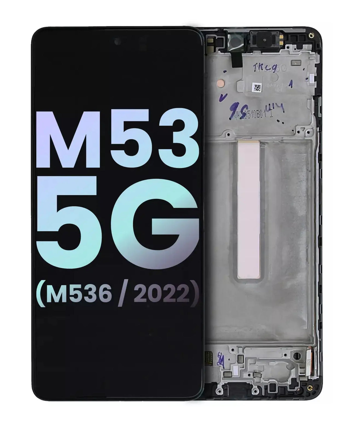 OLED ASSEMBLY WITH FRAME FOR SAMSUNG GALAXY M53 5G (M536 / 2022) Texas Cellular