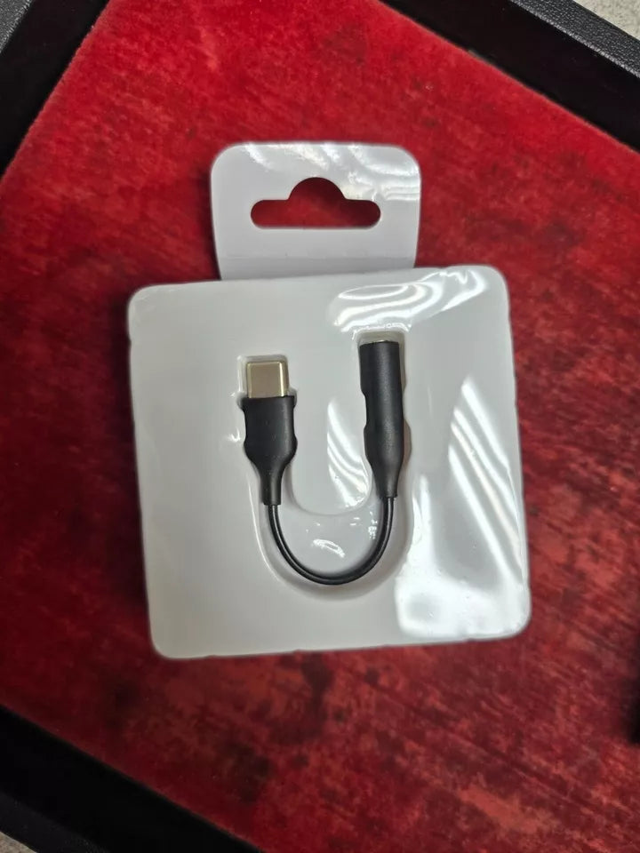 USB-C Type C Adapter Port to 3.5mm Aux Audio Jack Headphone Microphone Cable
