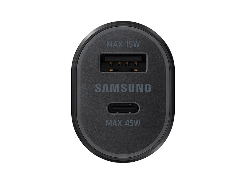 samsung cigarette charger Official 40W Dual USB and USB-C Car C port lets you harness the power of up to 25W to recharge your device with the incredible speed of Super Fast Charging Samsung 45W Car Charger Set