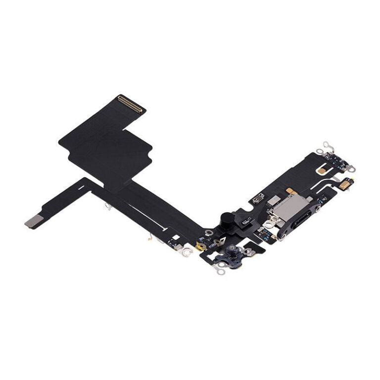 CHARGING PORT FLEX FOR IPHONE 15 PRO (BLACK TITANIUM)