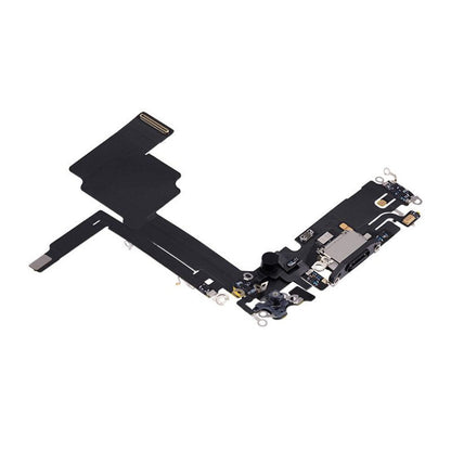 CHARGING PORT FLEX FOR IPHONE 15 PRO (BLACK TITANIUM)