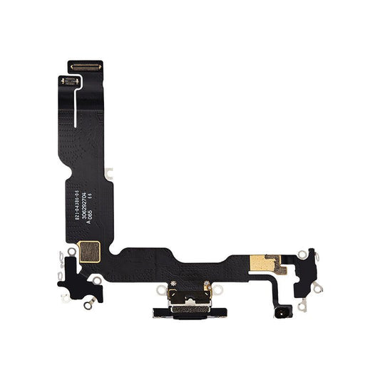 CHARGING PORT FLEX FOR IPHONE 15 PLUS (BLACK)