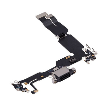 CHARGING PORT FLEX FOR IPHONE 15 PLUS (BLACK)