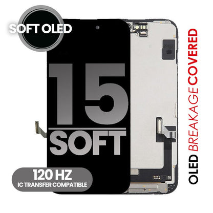 OLED SCREEN FOR IPHONE 15 (SOFT OLED)
