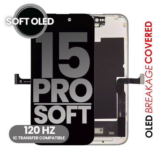 OLED SCREEN FOR IPHONE 15 PRO (SOFT OLED)