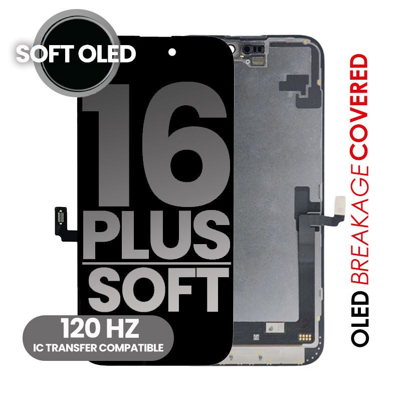 OLED SCREEN FOR IPHONE 16+ (SOFT OLED)