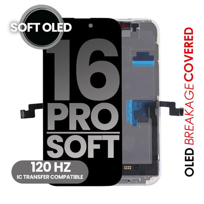 OLED SCREEN FOR IPHONE 16 PRO (SOFT OLED)
